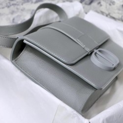 Dior 30 Montaigne Bag In Grey Ultra Matte Grained Calfskin