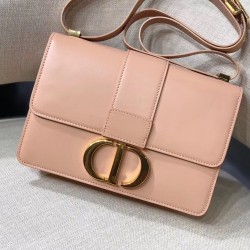 Dior 30 Montaigne Shoulder Bag In Pale Pink Calfskin