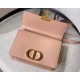 Dior 30 Montaigne Shoulder Bag In Pale Pink Calfskin