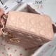 Dior Medium Lady Dior Bag In Pink Lambskin