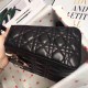 Dior Medium Lady Dior Bag In Black Lambskin