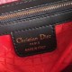 Dior Medium Lady Dior Bag In Black Lambskin