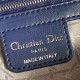 Dior Medium Lady Dior Bag In Indigo Blue Cannage Lambskin