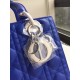 Dior Medium Lady Dior Bag In Blue Lambskin