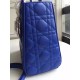 Dior Medium Lady Dior Bag In Blue Lambskin