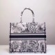 Dior Book Tote Bag In Toile de Jouy Carnivora Motif