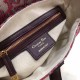 Dior Saddle Bag In Bordeaux Oblique Jacquard Canvas