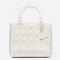 Dior Medium Lady Dior Bag In White Ultra Matte Calfskin