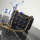 Dior Small Dioraddict Flap Bag In Black Lambskin