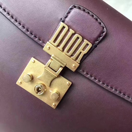 Dior DiorAddict Tote Bag In Bordeaux Calfskin