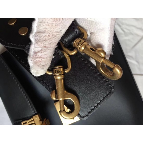 Dior DiorAddict Tote Bag In Black Calfskin