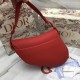 Dior Saddle Bag In Cherry Red Matte Calfskin