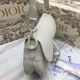 Dior Saddle Bag In White Matte Calfskin