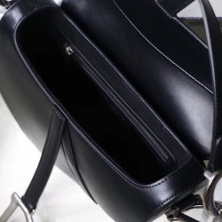 Dior Saddle Bag In Black Soft Calfskin