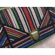 Dior Diorama Canvas Bag Embroidered With Multi-coloured Stripes