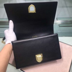 Dior Diorama Bag In Black Eyelets Lambskin