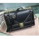 Dior Diorama Bag In Black Eyelets Lambskin