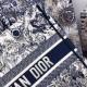 Dior Small Book Tote In Blue Toile De Jouy Canvas