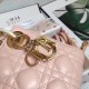 Dior Mini Lady Dior Bag In Poudre Lambskin