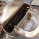 Dior Mini Lady Dior Bag In Gold Metallic Calfskin