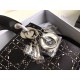 Dior Mini Lady Dior Bag In Satin With Rhinestones