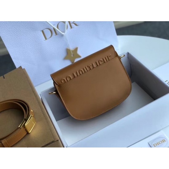 Dior Small Bobby Bag In Camel Calfskin