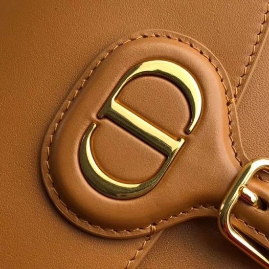 Dior Medium Bobby Bag In Camel Calfskin