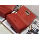 Dior Medium Dioramour Caro Red Bag with Heart Motif