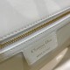 Dior Small Caro Bag In White Cannage Calfskin