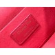 Dior Small Travel Vanity Case In Red Cannage Lambskin