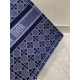 Dior Book Tote Bag In Blue Cannage Embroidered Velvet