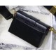 Dior 30 Montaigne Box Bag In Black Lambskin