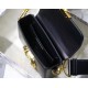 Dior 30 Montaigne Box Bag In Black Lambskin