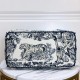 Dior Catherine Tote Bag In Blue Toile de Jouy Embroidery