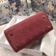 Dior Medium Lady D-Lite Bag In Mallow Rose Cannage Canvas