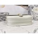 Dior Large Bobby Bag In White Calfskin