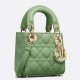 Dior Micro Lady Dior Bag In Mint Cannage Lambskin