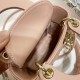 Dior Micro Lady Dior Bag In Poudre Cannage Lambskin