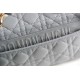 Dior Small Caro Bag In Cloud Blue Cannage Calfskin