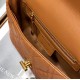 Dior Small Caro Bag In Brown Cannage Calfskin