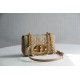 Dior Small Caro Bag In Beige Cannage Calfskin