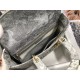 Dior Large Lady D-Lite Bag In Gray Toile de Jouy Reverse Embroidery