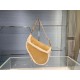 Dior Saddle Bag In Camel Shearling