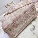 Dior Medium Lady D-Lite Bag In Pink Toile de Jouy Embroidery