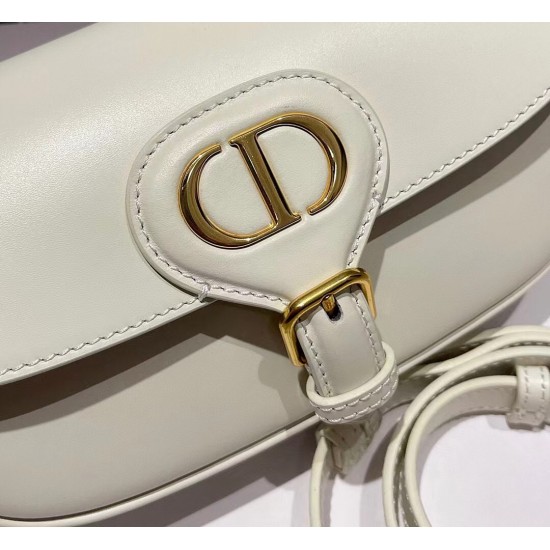 Dior Bobby East-West Bag In White Box Calfskin