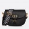 Dior Large Bobby Bag In Black Grained Calfskin