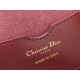 Dior Medium Bobby Bag In Bordeaux Calfskin