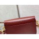 Dior Medium Bobby Bag In Bordeaux Calfskin