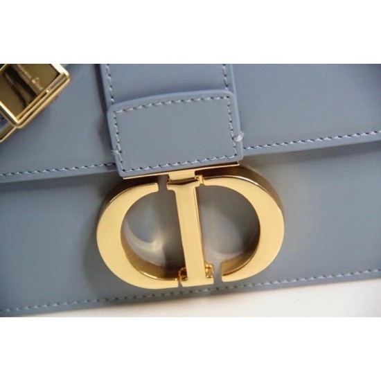 Dior Micro 30 Montaigne Bag In Grey Calfskin