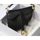 Dior Micro Saddle Bag In Black Goatskin